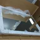 LOAAO 48X32 Inch Black Metal Framed Bathroom Mirror for Wall, Matte Black Bathroom Vanity Mirror Farmhouse, Large Rounded Rectangle Mirror, Anti-Rust, Tempered Glass, Hangs Horizontally or Vertically