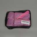 4 Sizes Self-Grip Hair Rollers Set for Long, Short Hair and Bangs - 50 Pcs with Clips (25mm, 36mm, 48mm, 60mm), Pink