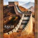 Picrit 8.5 x 11 Picture Frame, Photo Frame for Wall Mounting Display, Brown