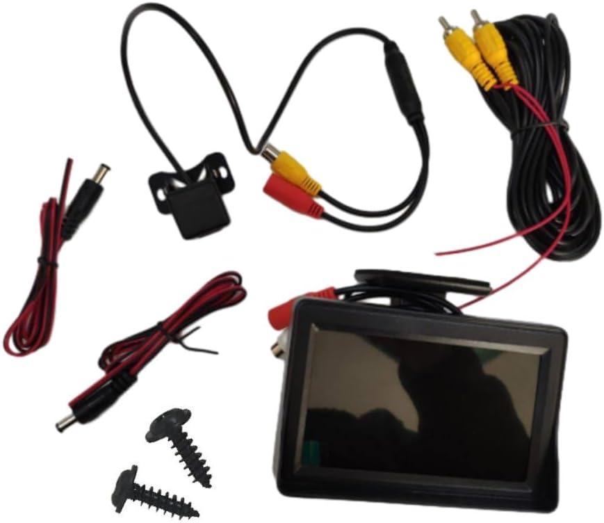 4.3" TFT LCD Monitor+Reversing Camera 170Car Rear View Kit Truck Multifunction Car Reversing Parking Camera + Wired 4.3" Rear View LCD Monitor Kit Shockproof 4.3" TFT