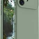 OTOFLY Magnetic for iPhone 17 Case,Compatible with Magsafe,Classic Liquid Silicone Mobile Phone Case,Integrated Camera Control Button,Anti-Scratch Microfiber Lining, Calke Green