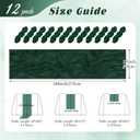 12 Pack Emerald Green Cheesecloth Table Runner 17x108 Inch Semi Sheer Boho Gauze Cheese Cloth Fabric Table Runners, for Wedding Party Baby Shower Birthday Home Decor Garden Farmhouse