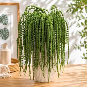 10Pcs Amaranthus Artificial Hanging Plants Fake Amaranthus Flower Bleached Wisteria 33" Long Hanging & Cascading Flowers for Wedding Floral Arrangement,Home Garden Decor,Party Supplies