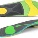 Arch Support Inserts for Men & Women  210+ lbs Heavy Duty Orthotic Insoles for Plantar Fasciitis, Flat Feet, Heel Pain, Over-Pronation Relief, Work Boot Support Insole for Standing & Running (Men 10-10.5 | Women 12-12.5 (11.26"), Green)