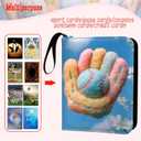 2 x Baseball Card Binder - 400 Capacity 4-Pocket Trading Card Album, 3 Ring Card Holder Binder, Waterproof PU Leather, Zip Closure, Perfect Christmas Birthday Gift for Kids & Collectors