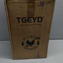 Tgeyd 5Gal/25Lb Large Chicken Feeder and Waterer Set (Rain Proof/No Waste), with S-Hooks for Easy Hanging