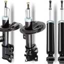 AUTOMUTO 4 Pcs Struts Shock Absorbers Compatible with 2004-2009 for Nissan Quest with 334454 334455 344479 Auto Shocks - Front Rear