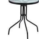 24'Bistro Side Table Round Patio Table Outdoor -Transform Your Garden Into A Dining Oasis Perfect for Backyard Gatherings Family BBQ Balcony Deck Poolside Patio Dining Table
