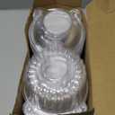 VGOODALL 120PCS Individual Cupcake Containers, 4.3 X 3.2 Inches Plastic Cupcake Holders With Lid for Wedding Baby Shower Birthday Party Supply