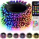 Dazzle Bright Smart Christmas String Lights, 98FT 300 LED RGB Color Changing String Lights with Remote & App Controlled, Halloween Decorations for Indoor Outdoor Holiday Xmas Tree Party Decor (RGB (Red, Green, Blue))