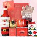 Christmas Gift for Women, Womens Christmas Gift 2026 Winter Mug for Coworker Best Friend Teacher, Merry Xmas Gifts Basket Set Unique Holiday Gift Ideas Burr Basket