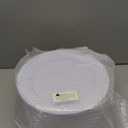 bUCLA 100PCS White Plastic Plates-10.25inch Disposable Dinner Plates-Premium Party&Wedding Plates