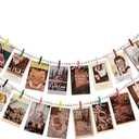 2Pcs Beaded White Strings for Hanging Photos