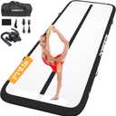 DOBESTS Gymnastics Mat Inflatable Tumble Track Tumbling Mat 6.6ft/10ft/13ft/16ft/20ft,for Home Use Training Yoga Cheerleading with Air Pump