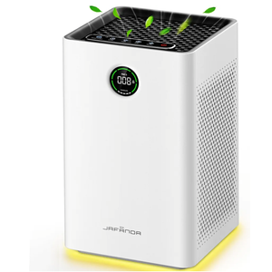 Jafända Air Purifiers for Home Large Room Up To 1190ft², True HEPA 13 Filter, Activated Carbon Remove 99.97% Dust Smoke Odor Pollen Pets Hair Dander Allergies, Quiet Sleep Mode 23dB, Night