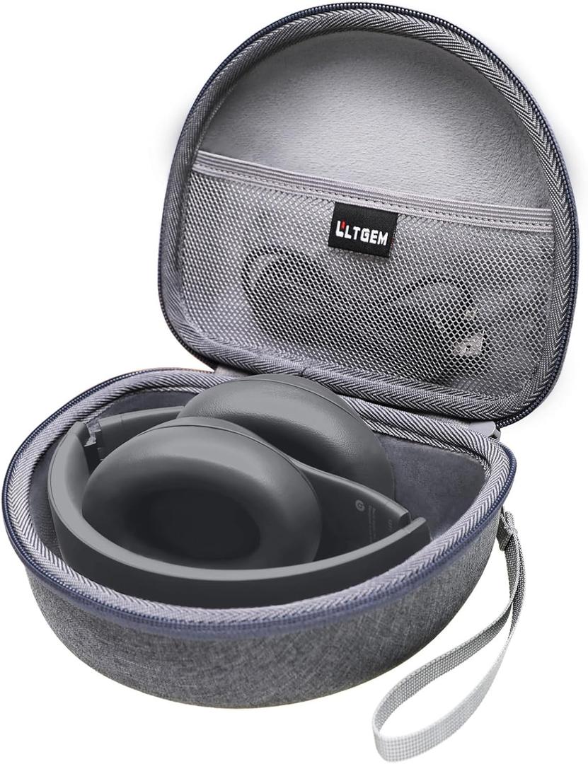 Headphone Case Compatible with Beats Studio Pro/Solo 4 / Studio 3 / Solo 3 / TOZO HA1 and for TOZO HT2 On-Ear Bluetooth Headphones - Dark Gray