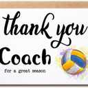 Thank You Coach For A Great Season Card - Volleyball Coach Card - Appreciation - Volleyball Lover - Sport Lover - Gift For Him For Her