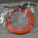 YAMATIC Heavy Duty Short Garden Hose 5/8 in x 5 ft with Swivel Fitting, Super Flexible Leader hose,All-weather, Lightweight, Burst 600 PSI (Orange)
