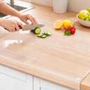 Wesiti Clear Acrylic Cutting Board with Counter Lip, 30"L x 20"W, Medium