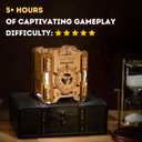Puzzle Potato Tesla Box - Electronic Puzzle Box - Escape Room Game in a Box - Brain Teaser - 3D Wooden Puzzle for Adults - Money Puzzle Box for Cash Gift - Birthday GiftBox MoneyBox