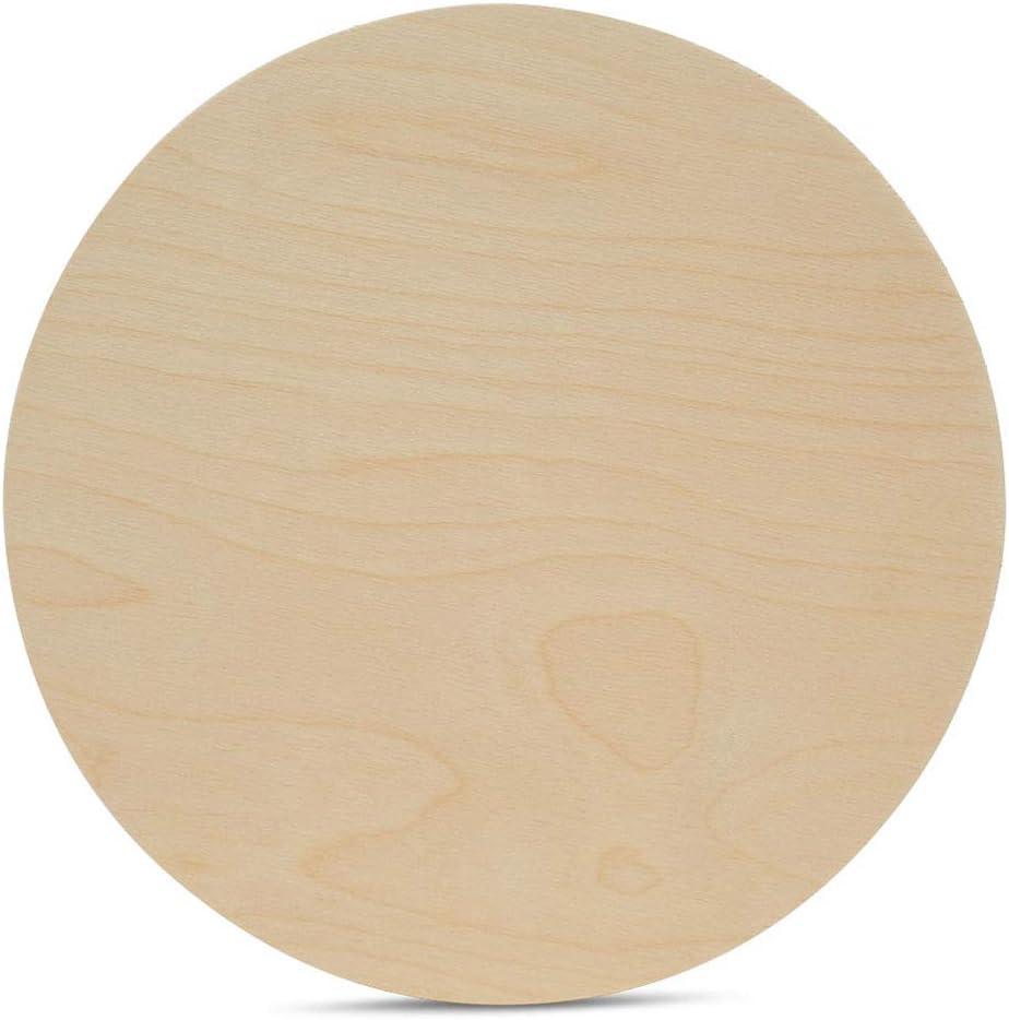 Wood Circles 24 inch, 1/4 Inch Thick, Birch Plywood Discs, Pack of 1 Unfinished Wood Circles for Crafts, Wood Rounds by Woodpeckers