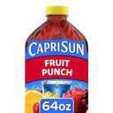 Capri Sun Juice Drink Blend, Fruit Punch Flavored, 64 oz Bottle | for School Lunches and On-the-Go Hydration, All Natural Ingredients, No Artificial Colors, Flavors Or Preservatives (EXP 10/04/26)