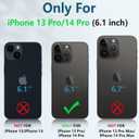 FNTCASE for iPhone 14-Pro Phone Case: for iPhone 13 Pro Cases | Military Grade Drop Proof Protection Mobile Cover with Kickstand | Matte Textured Rugged Shockproof TPU | Protective Sturdy - Purple