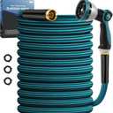 Garden Hose 50ft, Non-Expanding Water Hose Ultra Lightweight, Kink-Free, Sturdy, Flexible, Abrasion Resistant Hose for Yard, Lawn, Outdoor, Marine and Camper
