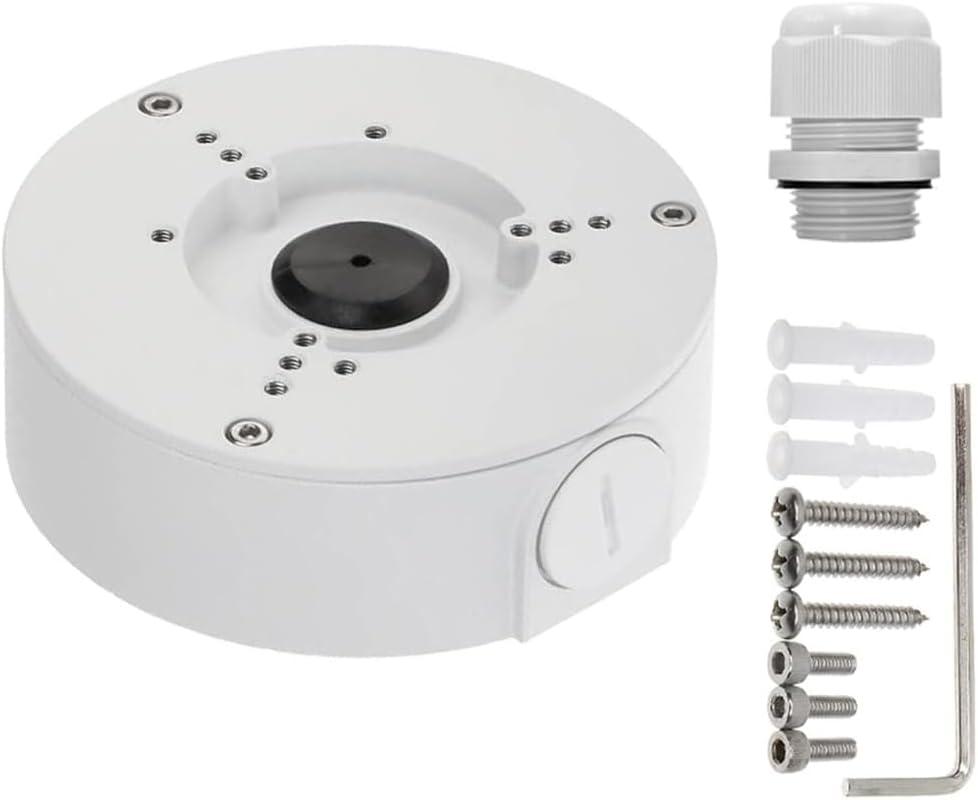 PFA130-E Waterproof Junction Box for Indoor/Outdoor Dome and Bullet Camera (White (with Cable Gland))