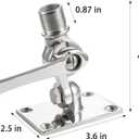 Heavy Duty High Strength Stainless Steel Marine-Grade Adjustable Fixed Mount for 2024 Version Starlink Mini Antenna, Specialized Perfect for Installation on Boats, Yachts, Sailboats, Eifagur