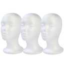 BALABALA 6 Pcs Foam Wig Head, Female Styrofoam Mannequin Hairpieces Stand Holder Cosmetics Model Head Wig Display for Style, Model, Display Hair, Hats, Hairpieces, Mask , Salon and Travel