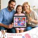 Electric Diamond Art Painting Pen, Epainter Vacuum Diamond Painting Pen Accessories, Wax-Free Precision Adsorption, Strong Suction for 2.5D/5D/AB Drills, Ergonomic Design Adult/Kid Friendly (Pink)