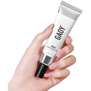 GAOY Solid Nail Glue Gel for Nail Tips, 30g Strong Solid Glue for Press Ons, Fake and Acrylic Tips, UV Light Cure