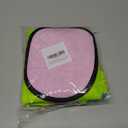 4pcs Mesh Drawstring Beach Toy Tote Bags Set, Include 3 Mesh Sand Pool Toy Backpack and 1 Sand Wipe-Off Mitt for Seaside Trip(Hot Pink, Blue, Fluorescent Green)Beach essentials