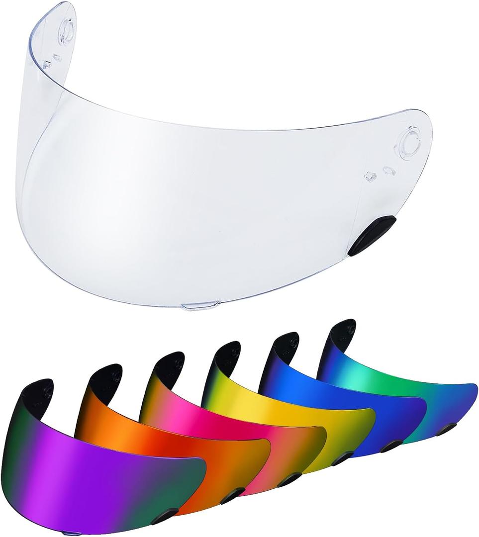 PSLER Qualifier Visor- Qualifier Helmet Visor Motorcycle Face Shield Accessories Replacement for Bell Qualifier/Star/Vortex/RS-1/Revolver,Clear