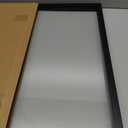 18x24 Floating Frame, Black Wood Double Glass Float Picture Frame