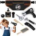 Kids Barber Shop Pretend Play Toy-Toddler Hair Salon Toys Playset-Kids Shaving Kit for Boys,Gift Suitable Boys Ages 3+