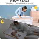bicystar Baby Bassinet Bedside Sleeper 2 in 1 with Wheels, Breathable All Mesh with Mattress, Incline Option, 5 Adjustable Heights for Newborn to 6 Months Infant, Crib
