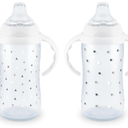 NUK Learner Cup 6+ Months Timeless Collection  Exclusive 10 Oz – BPA Free Spill Proof Sippy Cup 2 Count (Pack of 1)