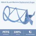 Replacement Auger for Ninja Slushie FS301/FS300 - Solid PETG Construction - Durable 3D Printed Accessory for Ninja Slushie Machine (Blue)