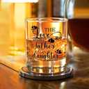 Voatok Dad Father's Day Whiskey Glasses 10 oz, Best Dad Gifts for Father's Day Birthday from Daughters, Old Fashioned Rocks Glasses for Men Drinking Scotch Bourbon Cocktail Liquor Vodka