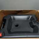 Performance Tool W4078 24-Quart Oil Drain Container, Deep Drain Well, Integrated Handle, Sealing Rubber Gaskets, Black