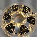 FUNPENY 164FT 500 LED Christmas Indoor Outdoor Decorative String Lights, 8 Modes Waterproof Green Wire LED Fairy Light for Christmas Party Wedding Garden Home Decoration (Warm White)