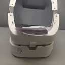 Automatic Cat Litter Box Self Cleaning - APP Control and Weight Monitoring - Ultra-Quiet, Suitable for Medium Cats and Kittens, Safe Anti-Pinch Litter Box (Assembly Required) - White