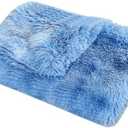XJHKG Long Plush Pet Blanket, Double Sided Reversible Pet Mat Pad Cushion Mattress for Dog and Cat(RoyalBlue,Large)
