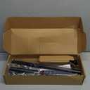 Abiglifty Curved Shower Curtain Rod, 43-78 Inches Adjustable Shower Curtain Rod, Rustproof, Round Extra Wide Shower Rod for Bathroom, Bathtub, Stall, Need to Drill, Black