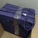 IPYNBAP Outdoor Chair Cushions Set of 4 -Waterproof Outdoor Seat Cushions for Patio Furniture, Patio Chair Cushion with Handle and Ties, Square Out Door Chair Pads,19" x 19" x 3", Navy Blue