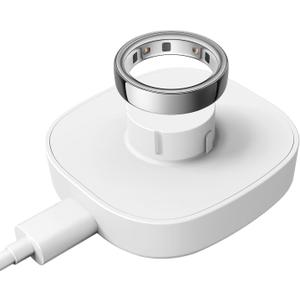 Compatible with Ring Gen 4 Size 6 Charger,Fast Charging Dock and USB-C Cable- Ring Gen 4 Must-Haves for Users (White, Size 6)