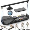 Pilates Board,Pilates Reformer Sets, Multifunctional Abdominal Pilates Board for Home Workout Equipment, Portable Foldable Ab Board Trainer Pilates Exercise Machine, Pilates Reformer Board for Women