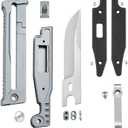 Folding Pocket Knife Kit, Camping EDC Knife, 3.15" D2 Steel Blade, T6 Aluminium Inlay G10 Handle, Camping Folding Knife for Men Woman